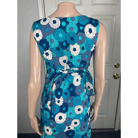 Vintage 60s 70's Eleu Hawaii Women's Dress Hawaiian Floral Retro Maxi Cotton YY4 - Picture 5 of 7